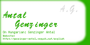 antal genzinger business card